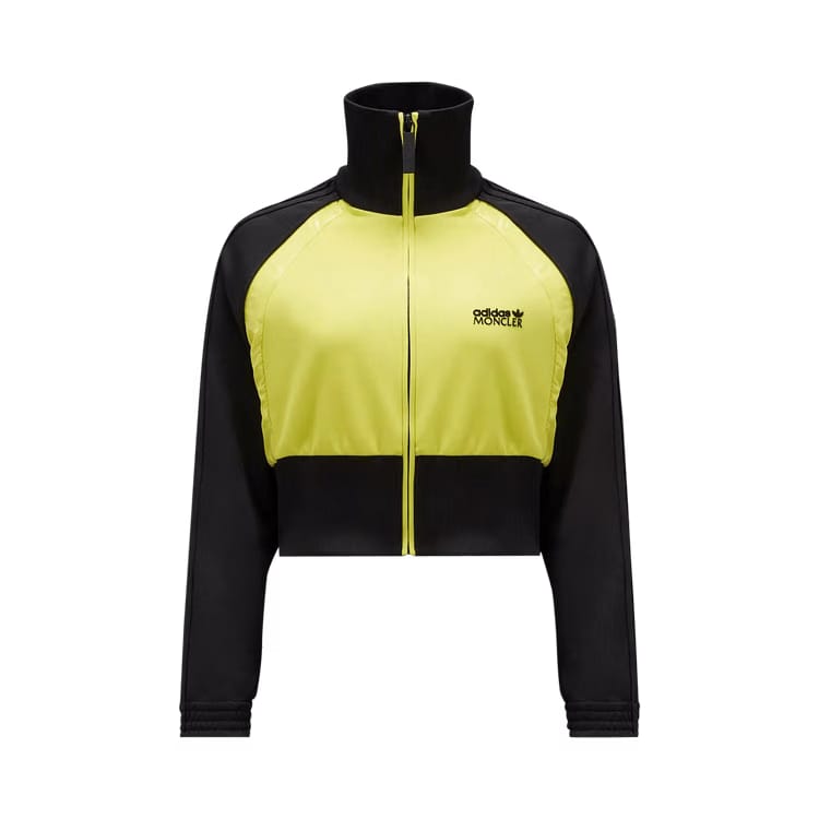 Moncler x adidas Acetate Zip Up Sweatshirt Black/Yellow