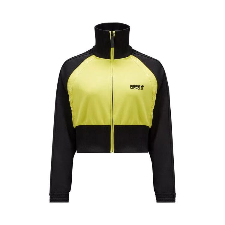 Moncler x adidas Acetate Zip Up Sweatshirt Black/Yellow