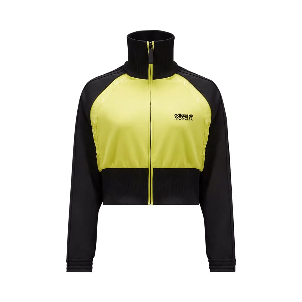 Moncler x adidas Acetate Zip Up Sweatshirt Black/Yellow