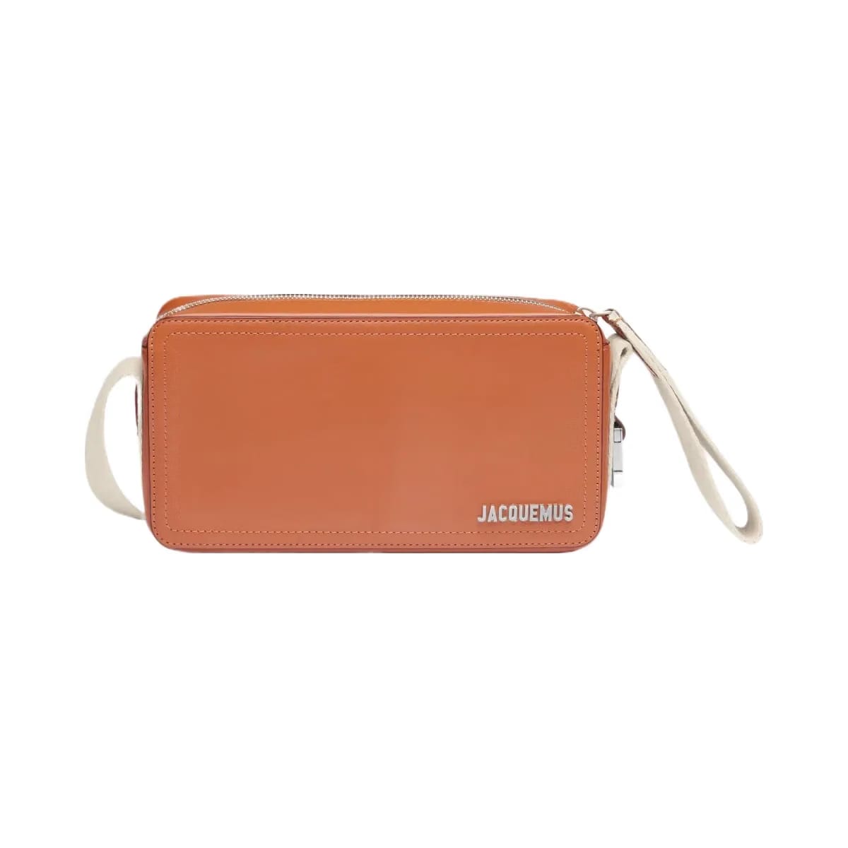 Jacquemus The Horizontal Cuerda Smooth Leather Structured Bag Light Brown