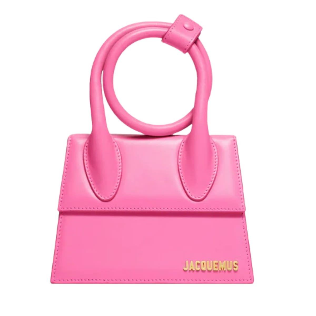 Jacquemus The Knot Chiquito Smooth Leather Structured Bag Pink