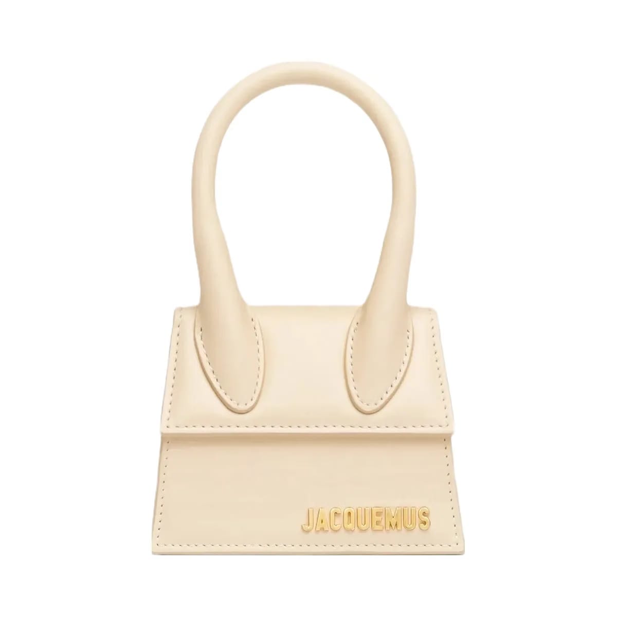 Jacquemus The Chiquito Smooth Leather Structured Bag Ivory