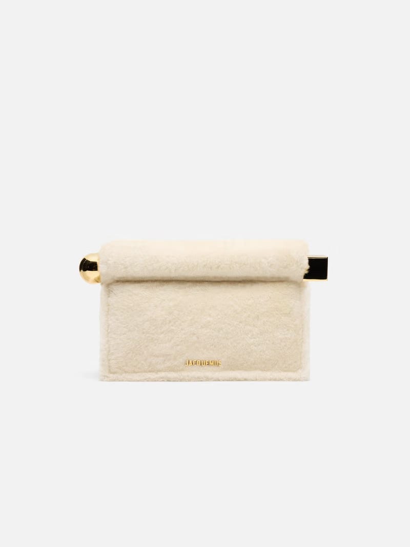 Jacquemus The Rond CarreClutch Take-Out Clutch Off-White