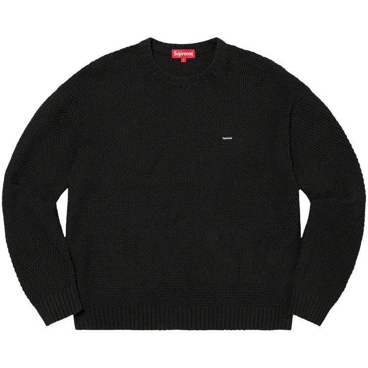 Supreme Textured Small Box Sweater Black