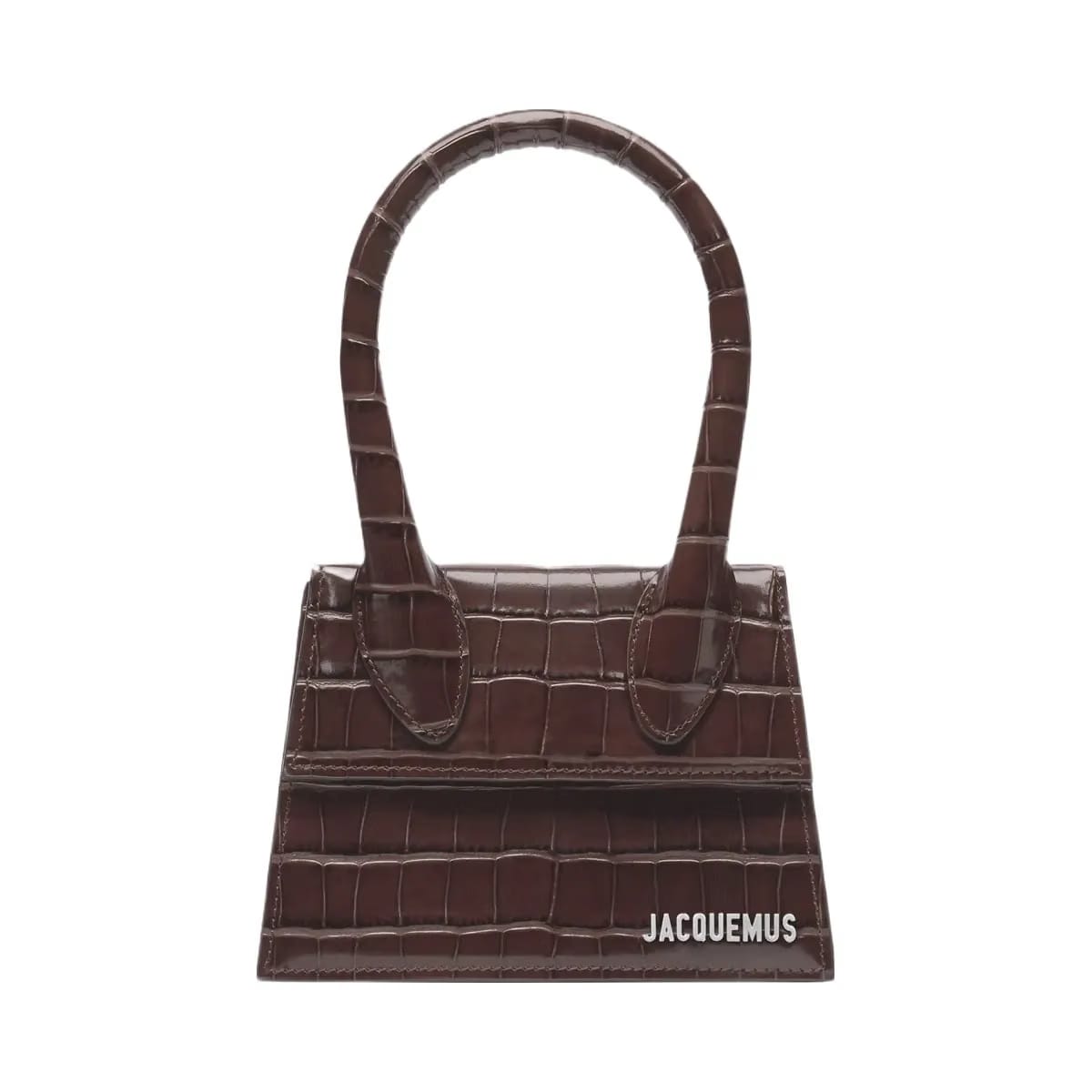 Jacquemus The Medium Chiquito Leather Handbag Dark Brown