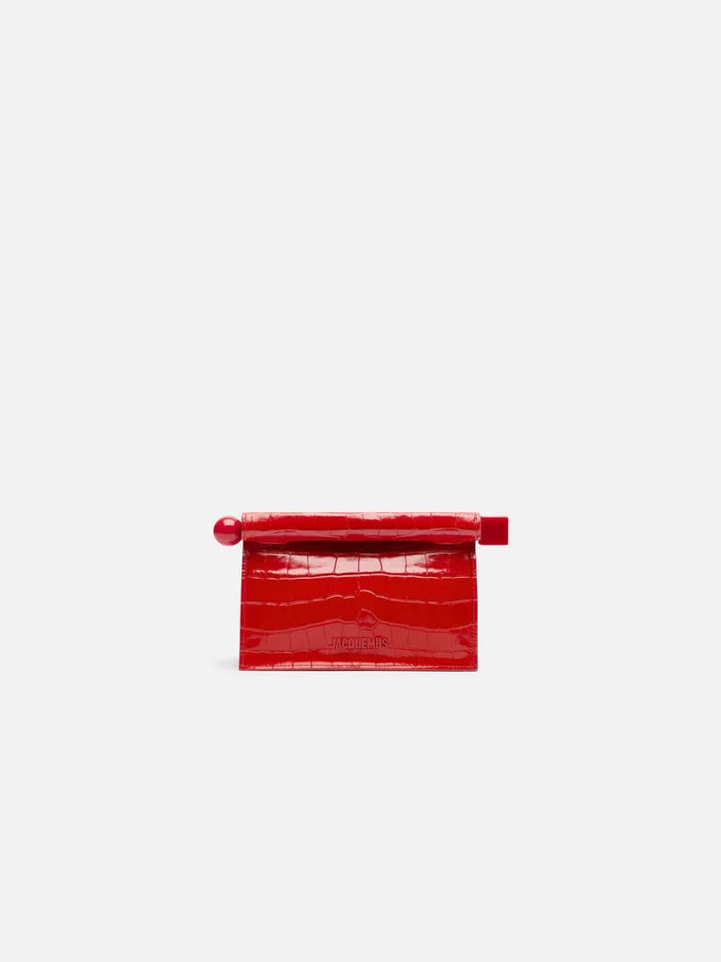 Jacquemus La Petite Pochette Rond Carré Red