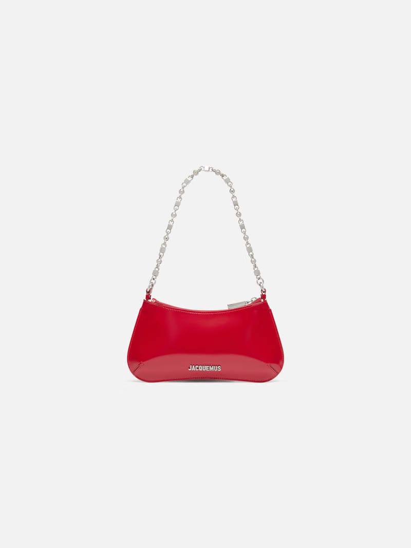 Jacquemus The Small Bisou Chaine Small Shoulder Bag Red