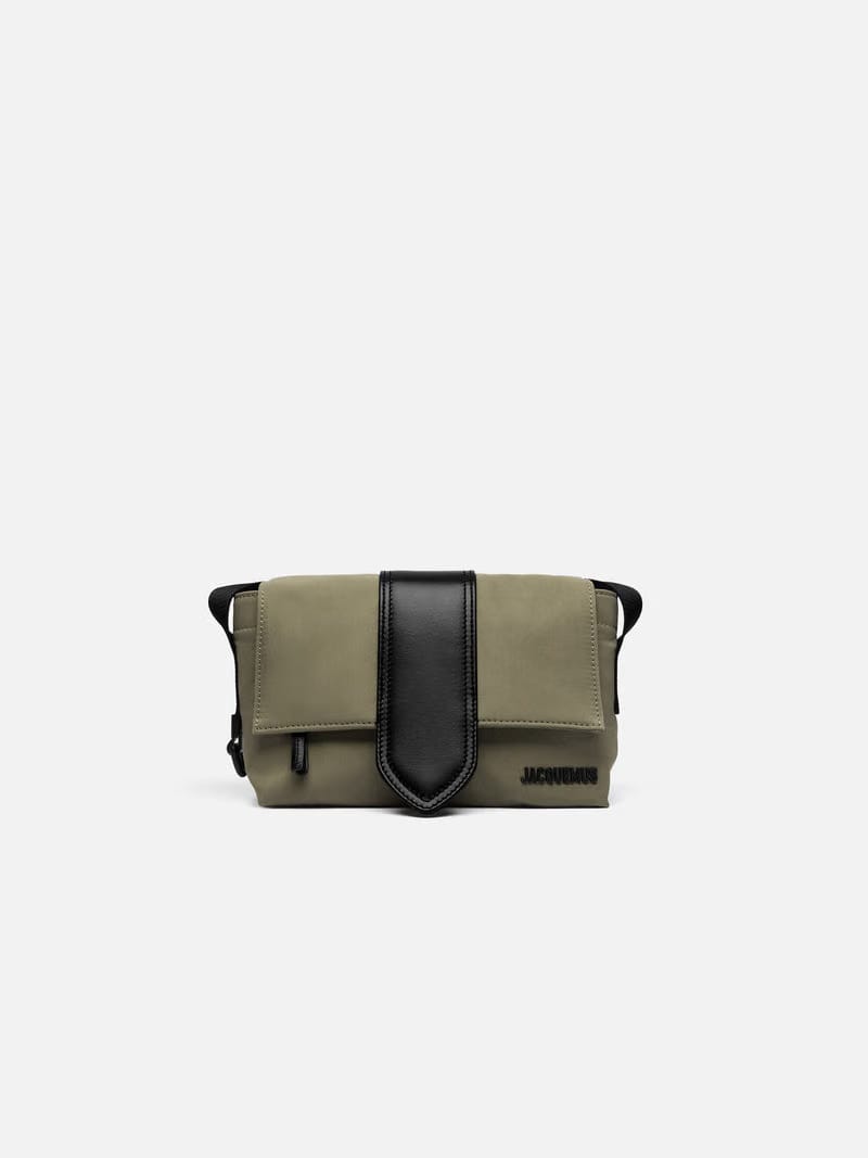 Jacquemus The Small Bambino Messenger Bag Mini Nylon Messenger Bag Khaki