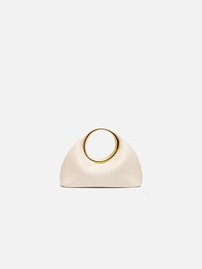 Jacquemus The Small Calino Nappa Leather Handbag Light Ivory