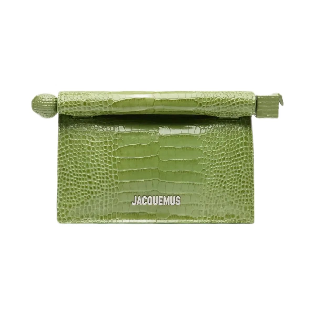 Jacquemus The Small Rond CarreClutch Mini Take-Out Clutch Green