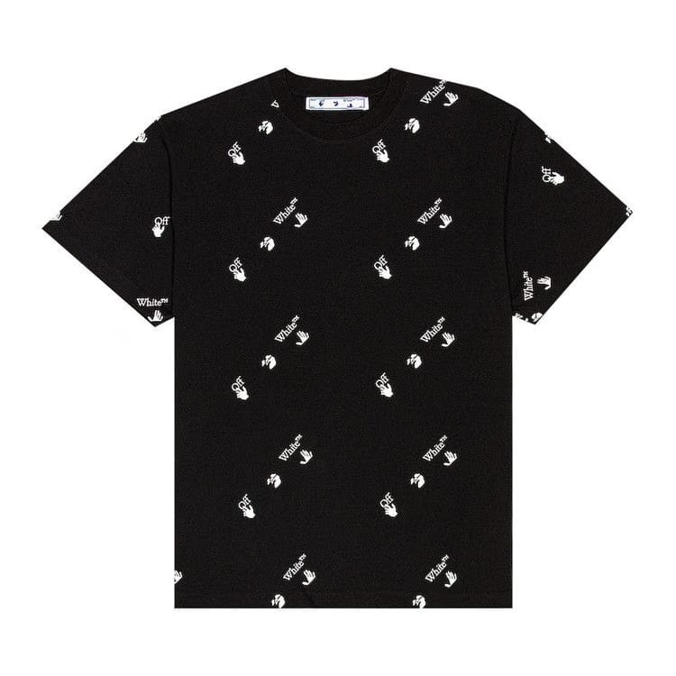 Off-White All Over Logo T-Shirt Black/White