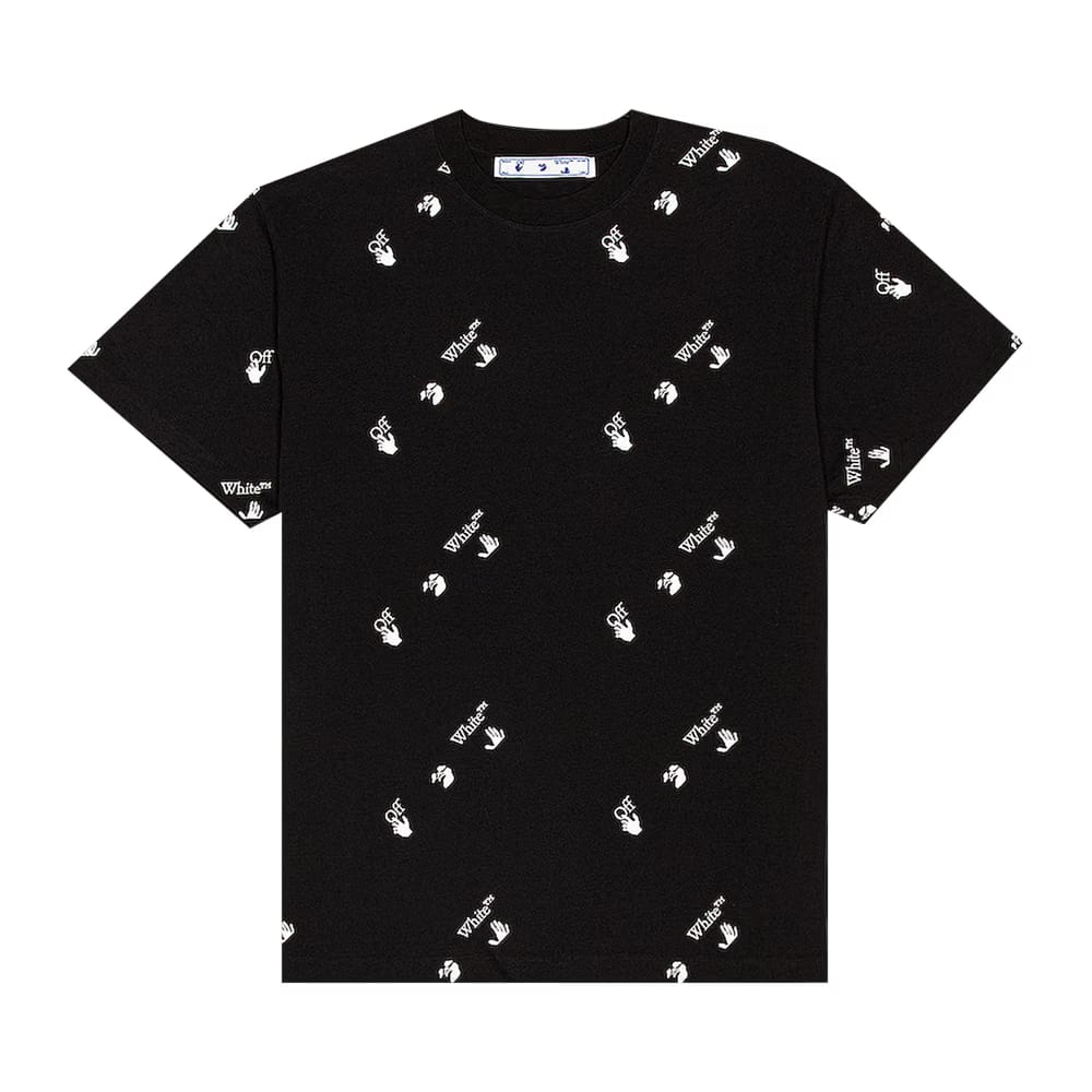 Off-White All Over Logo T-Shirt Black/White