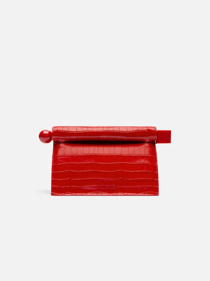Jacquemus LA Pochette Rond Carre Red