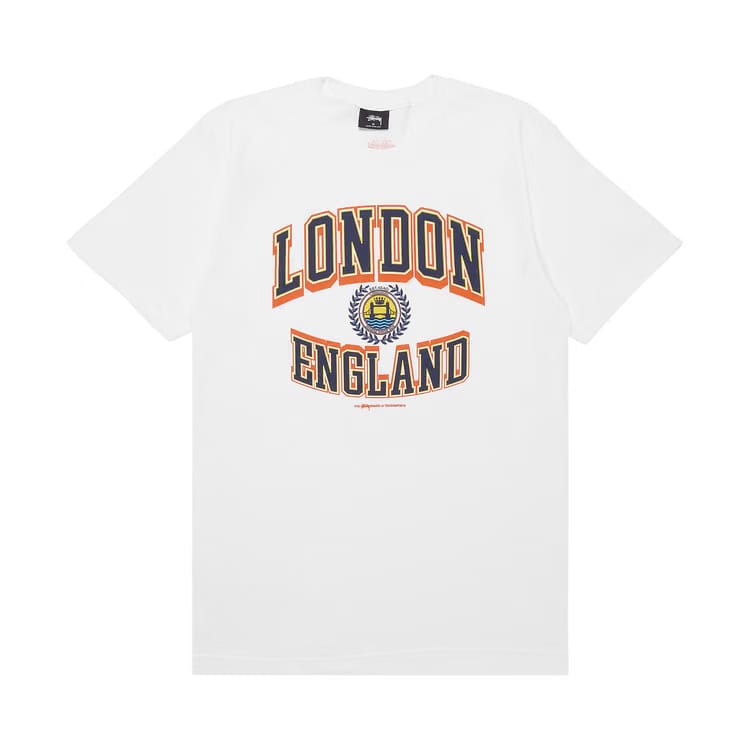 Stussy London England T-Shirt White