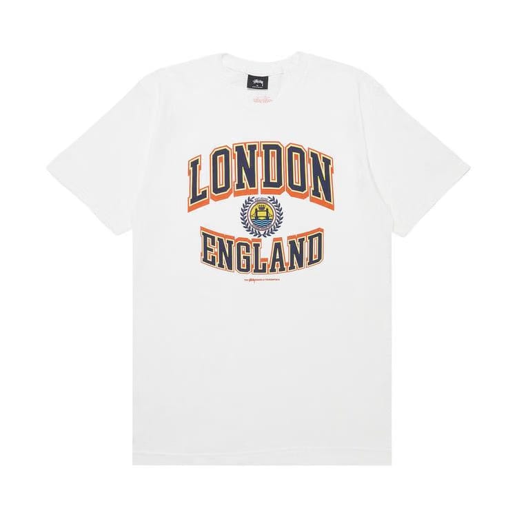 Stussy London England T-Shirt White