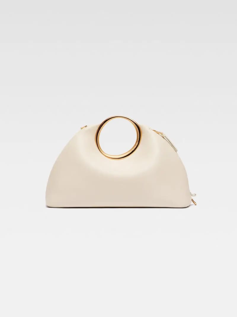 Jacquemus The Calino Nappa Leather Handbag Light Ivory