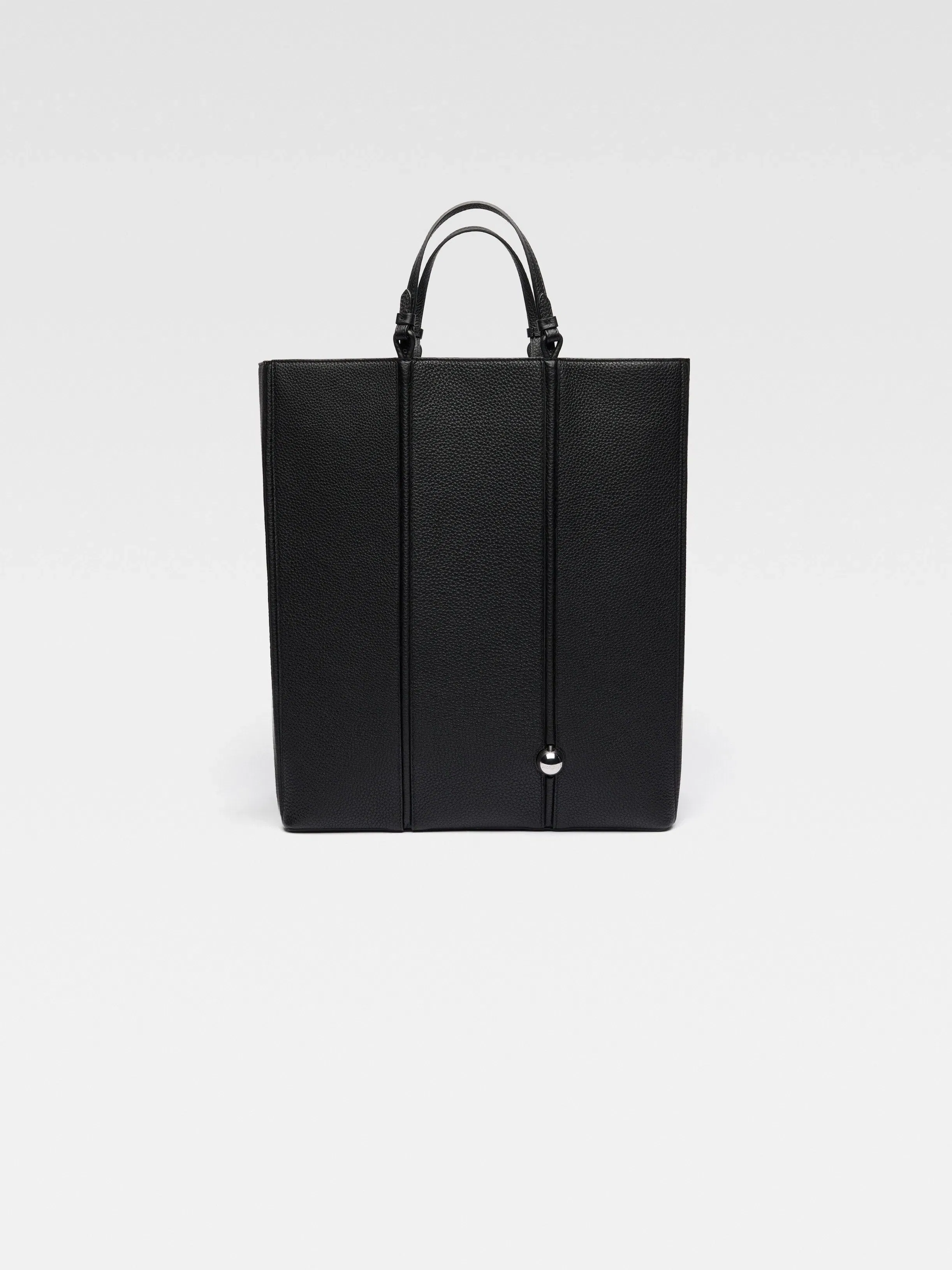 Jacquemus The Marino Shopper Bag Leather Shopper Bag Black