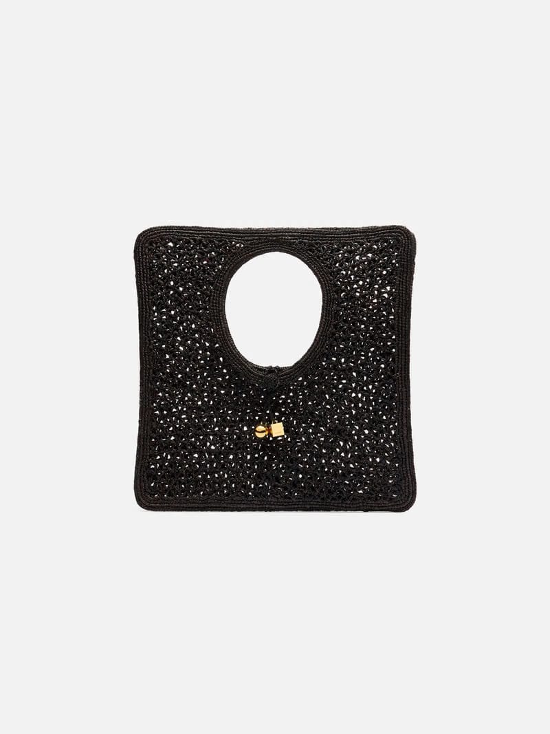 Jacquemus Le Carre Spiaggia Handbag Black