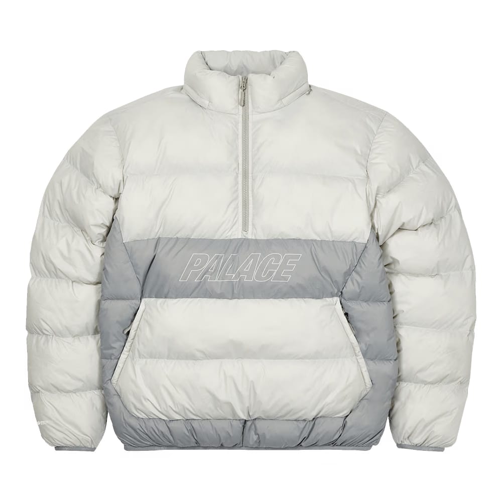Palace PAL-TEX Half Zip Puffa Grey