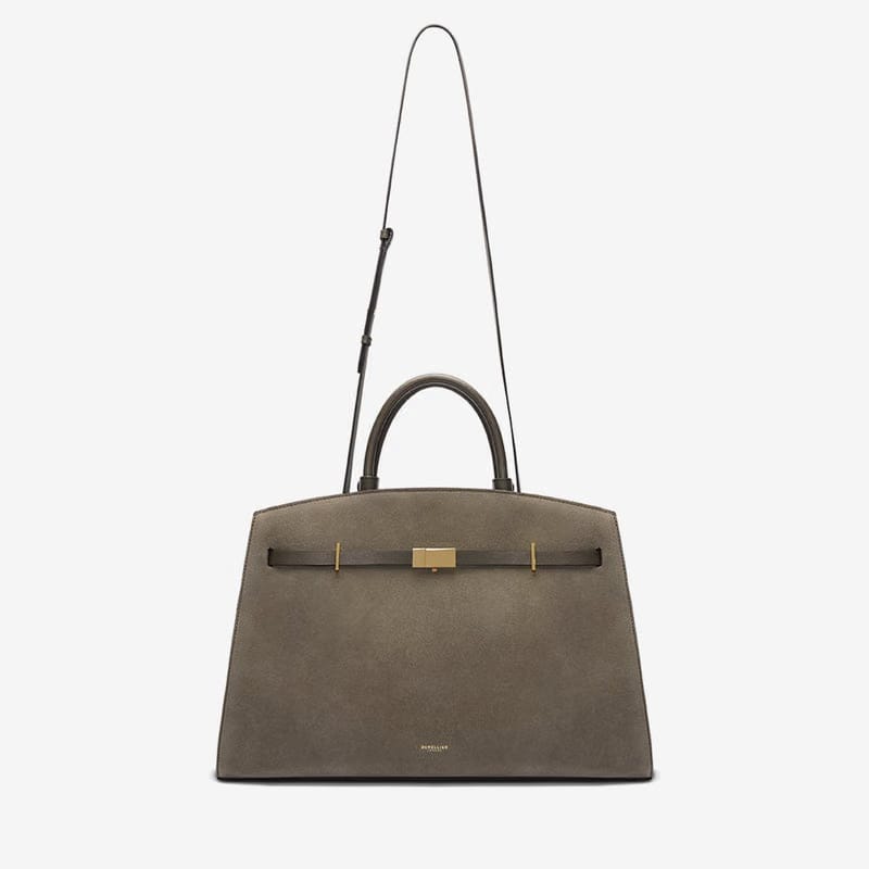 DeMellier The Hudson deep olive suede & deep olive smooth