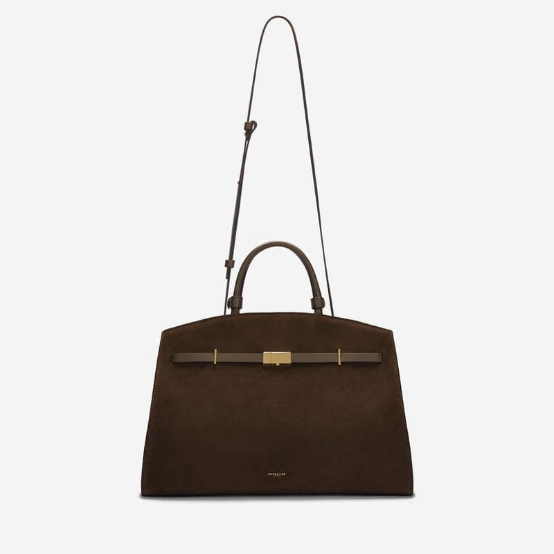 DeMellier The Hudson mocha suede & mocha smooth