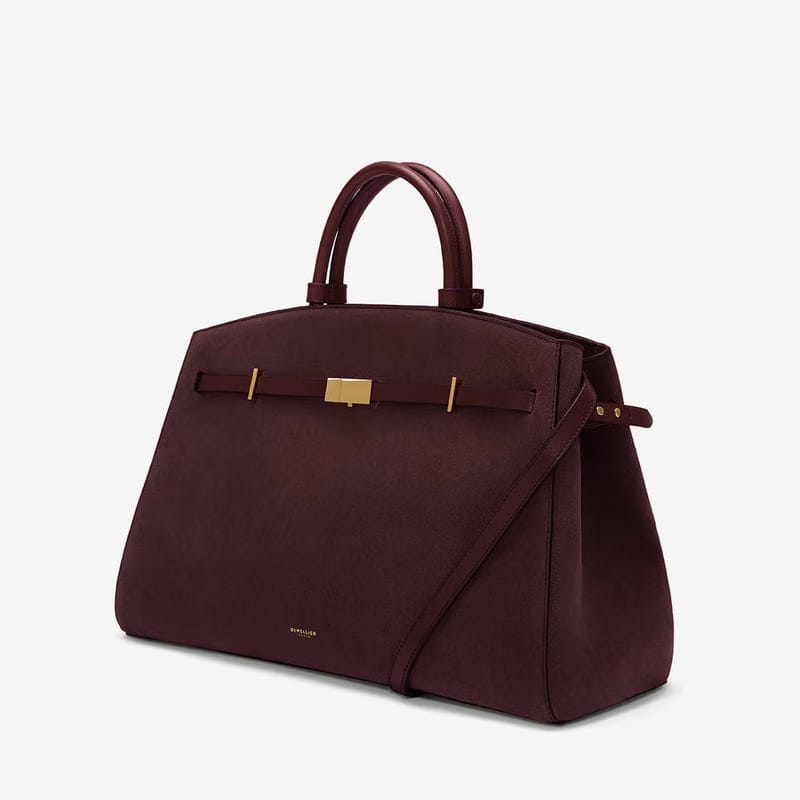 DeMellier The Hudson burgundy suede & burgundy smooth