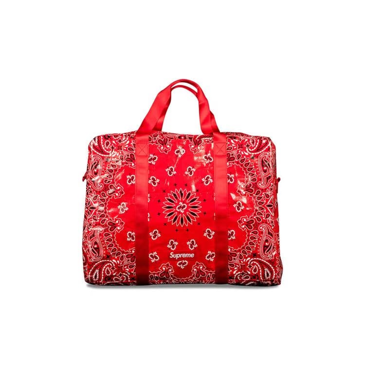 Supreme Bandana Tarp Large Duffle Bag Red