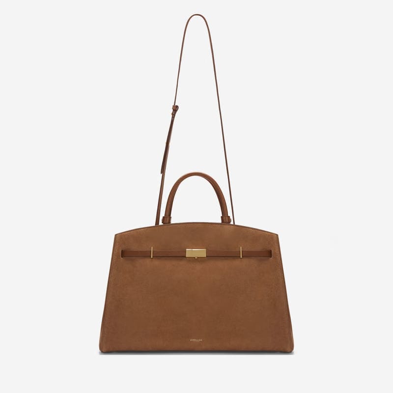 DeMellier The Hudson deep tan suede & tan smooth
