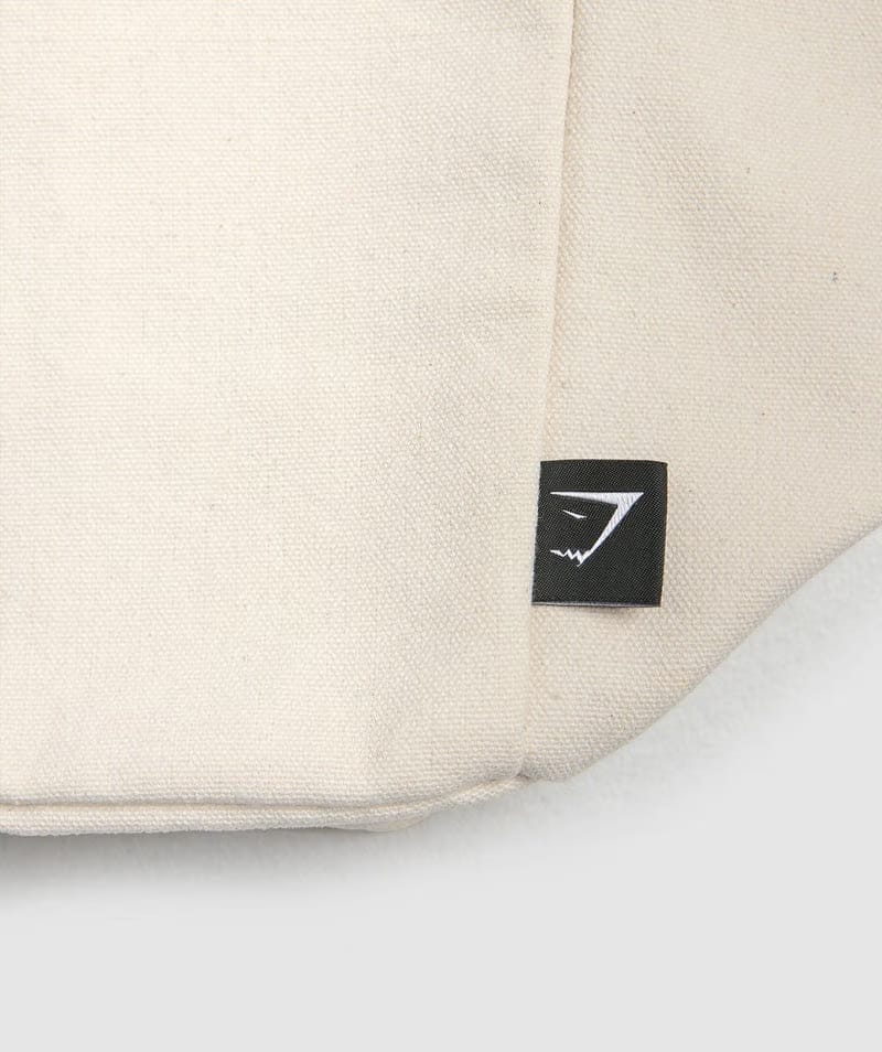 Gymshark Weight Plate Oversized Tote Oat White