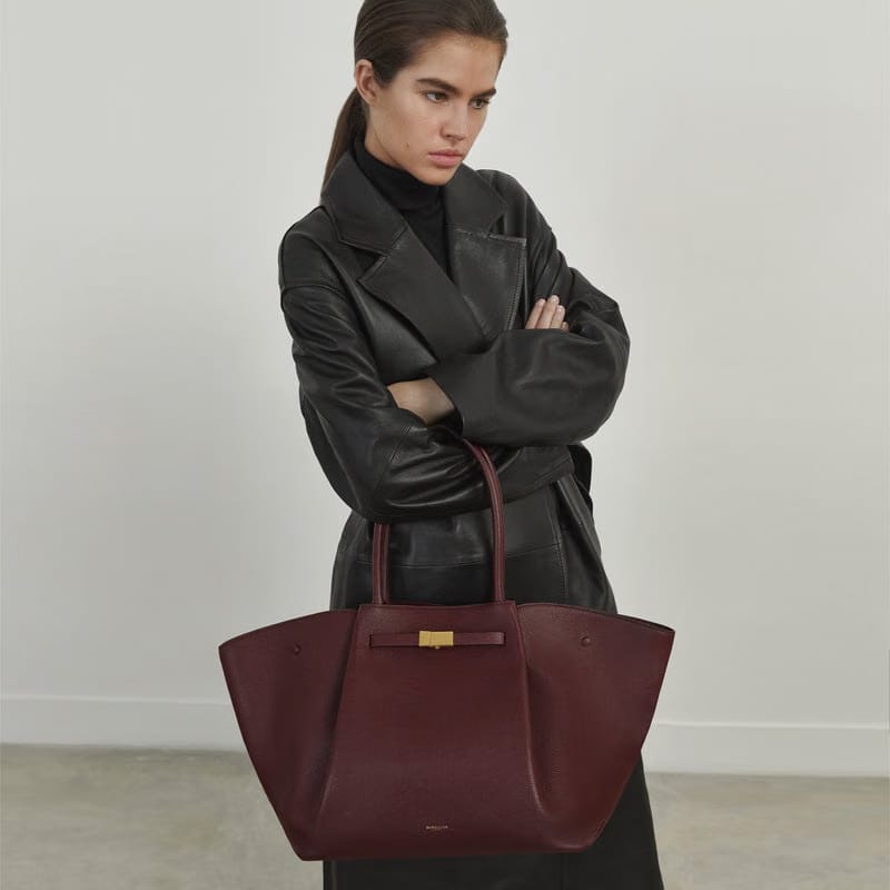 DeMellier The New York burgundy small grain