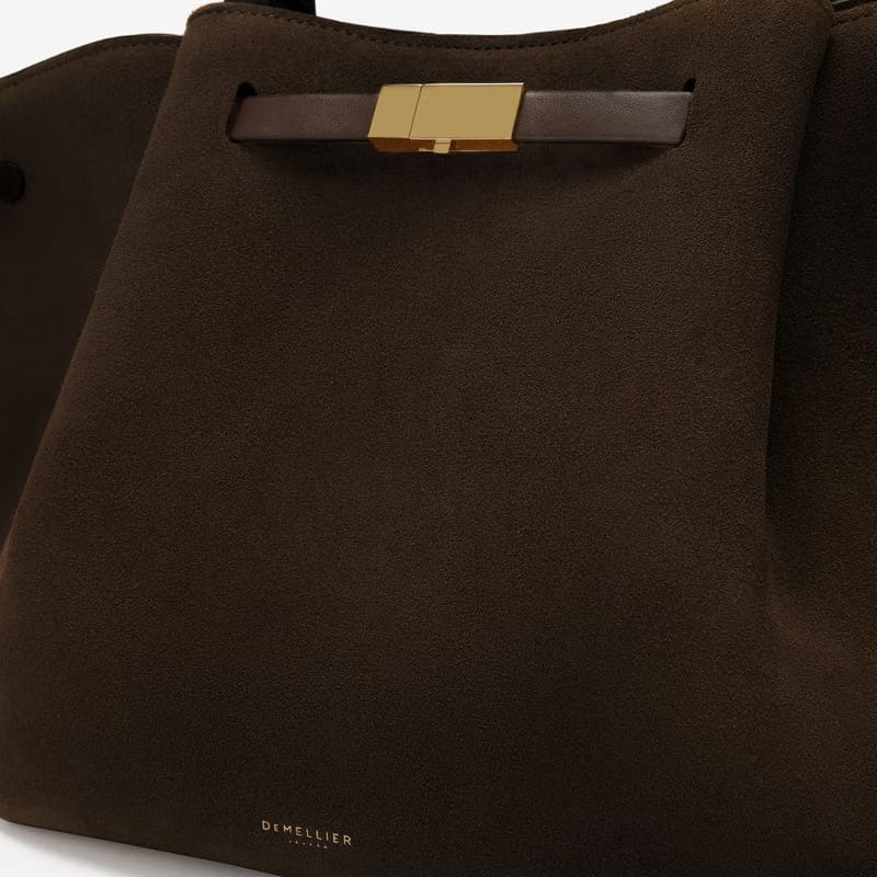 DeMellier The Midi New York mocha suede & mocha smooth