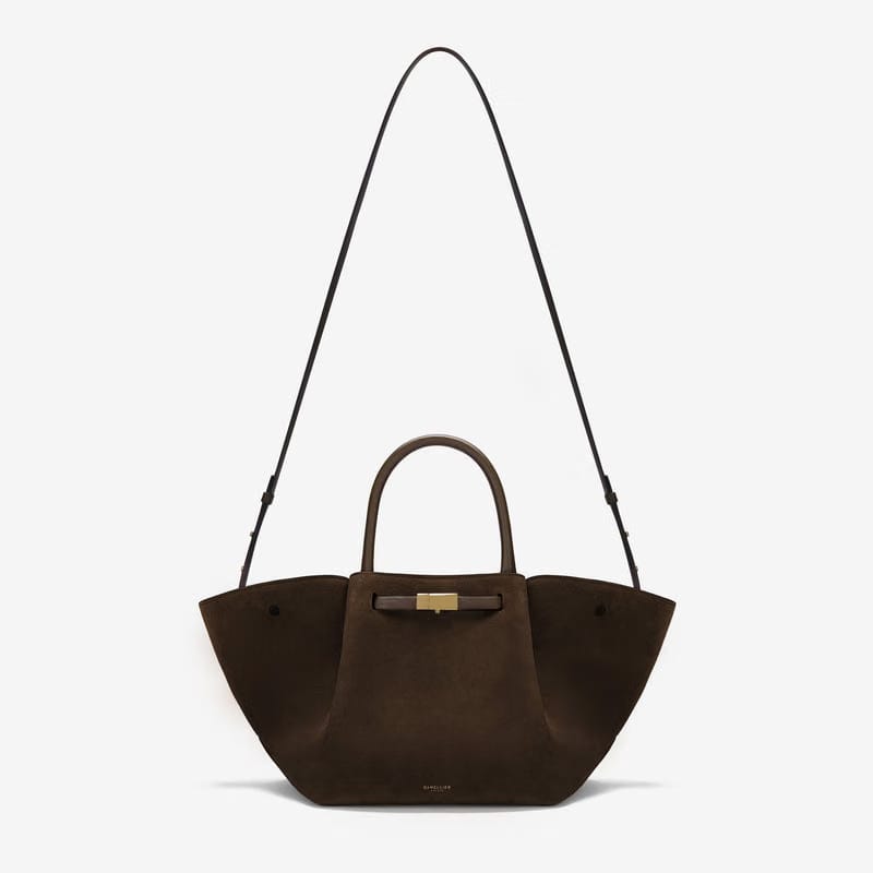 DeMellier The Midi New York mocha suede & mocha smooth