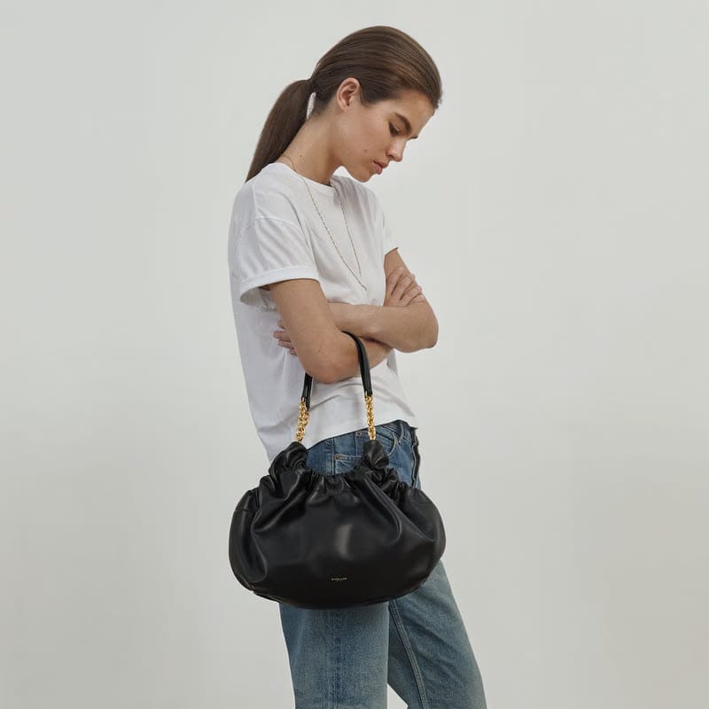 Demellier The Midi Miami Black Smooth