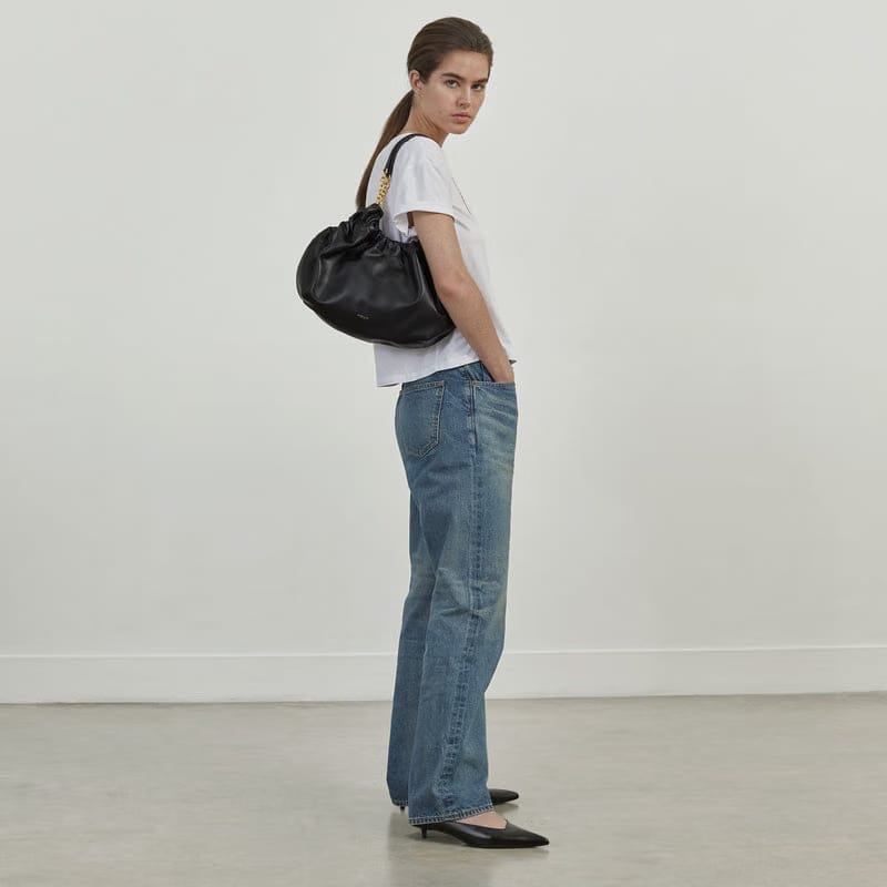 Demellier The Midi Miami Black Smooth