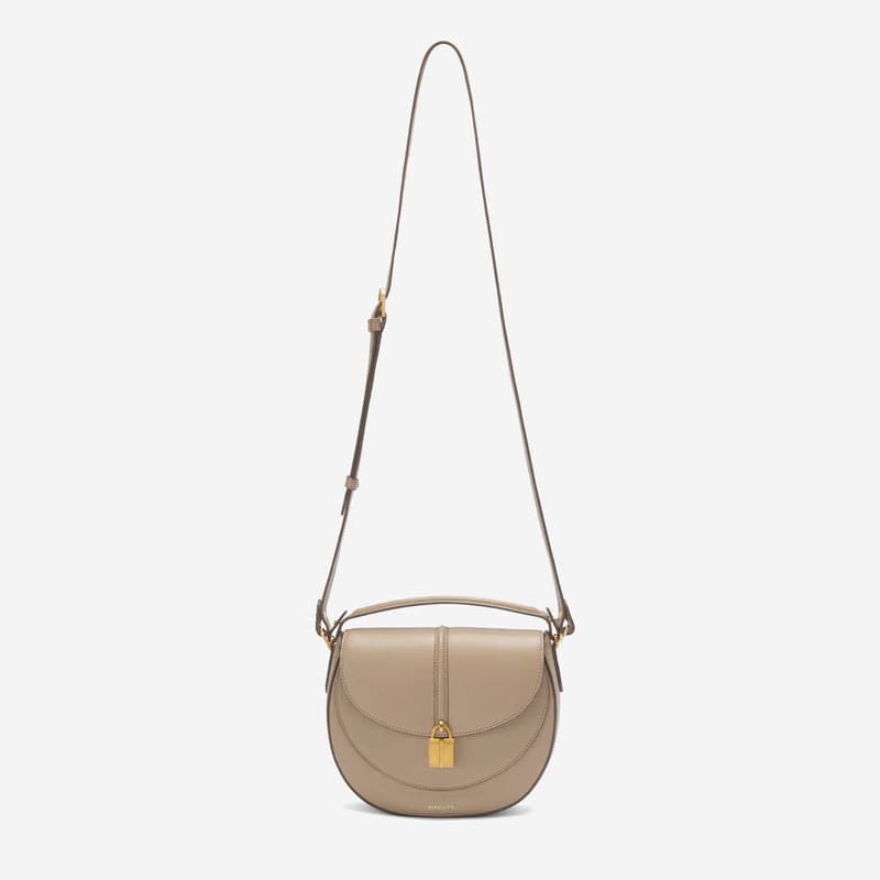 DeMellier The Siena Saddle dark sand small grain