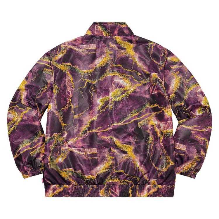 Supreme Marble Track Jacket Purple