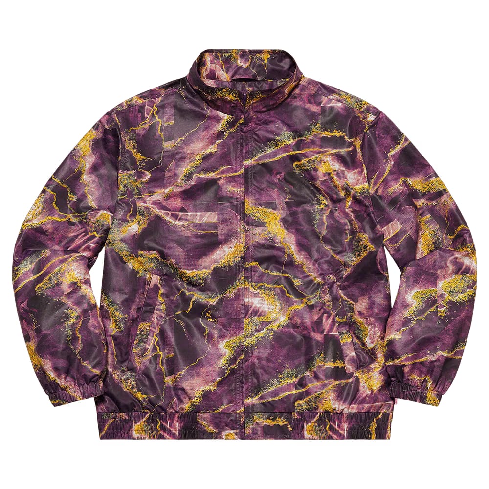 Supreme Marble Track Jacket Purple