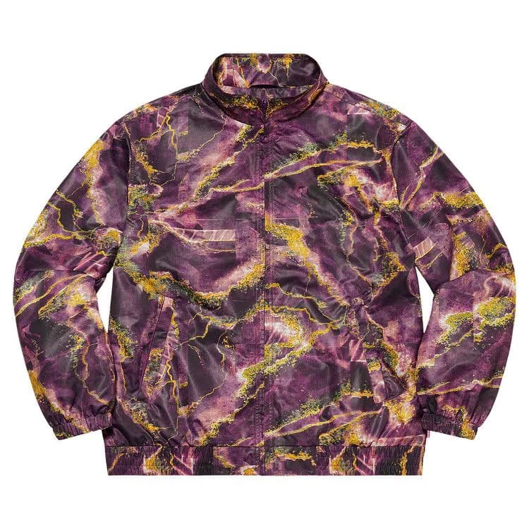 Supreme Marble Track Jacket Purple