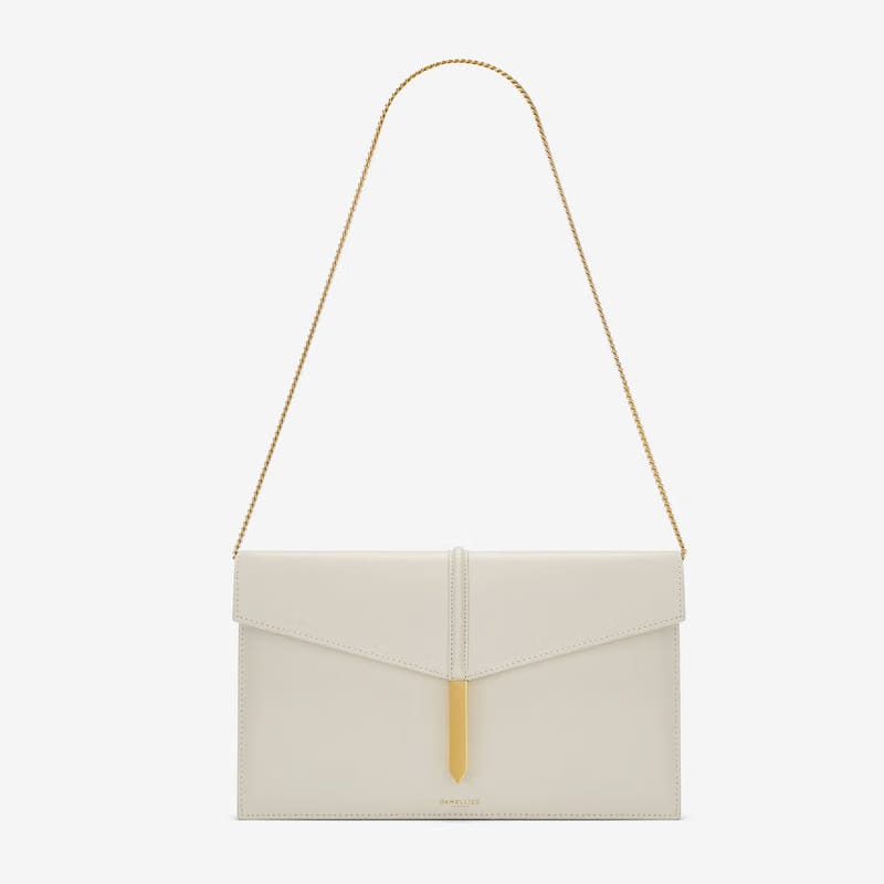 DeMellier The Tokyo Clutch off-white smooth