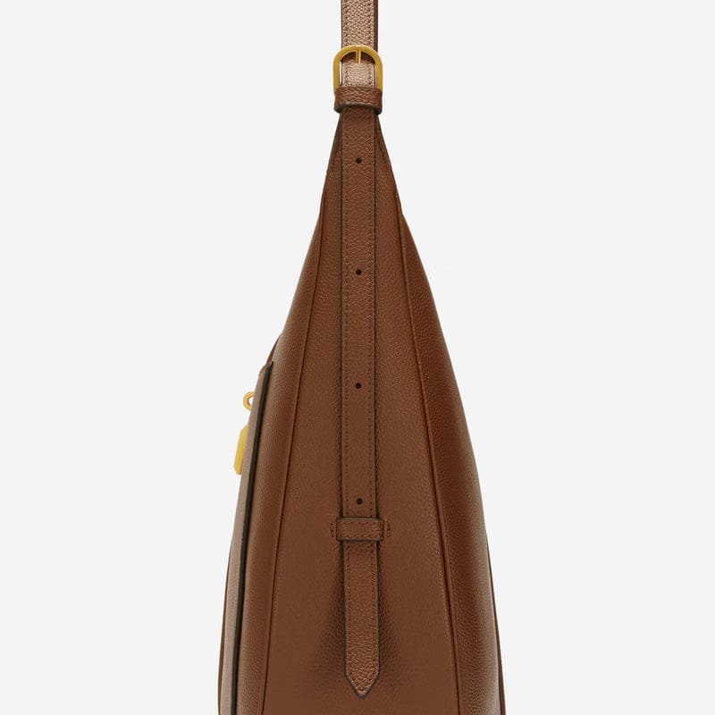 DeMellier The Siena Hobo tan small grain