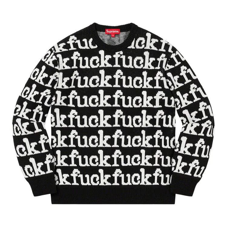 Supreme Fuck Sweater Black
