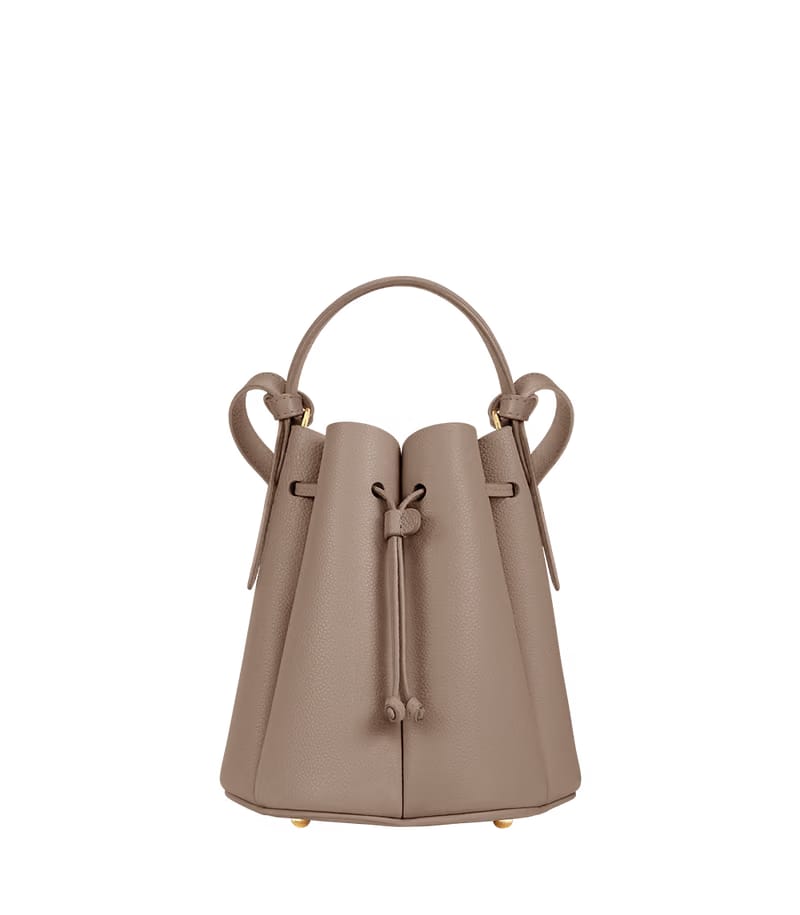 Polene Numero Huit Mini Textured Taupe
