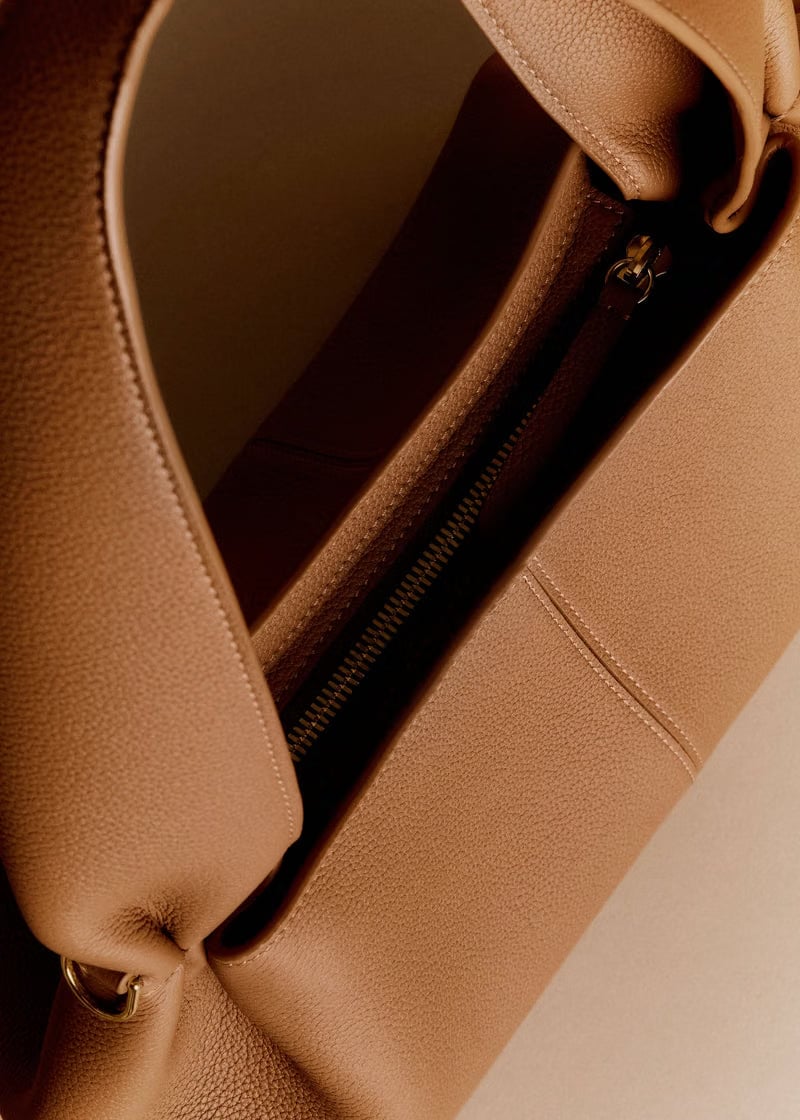 Polene Numero Neuf East West Textured Camel