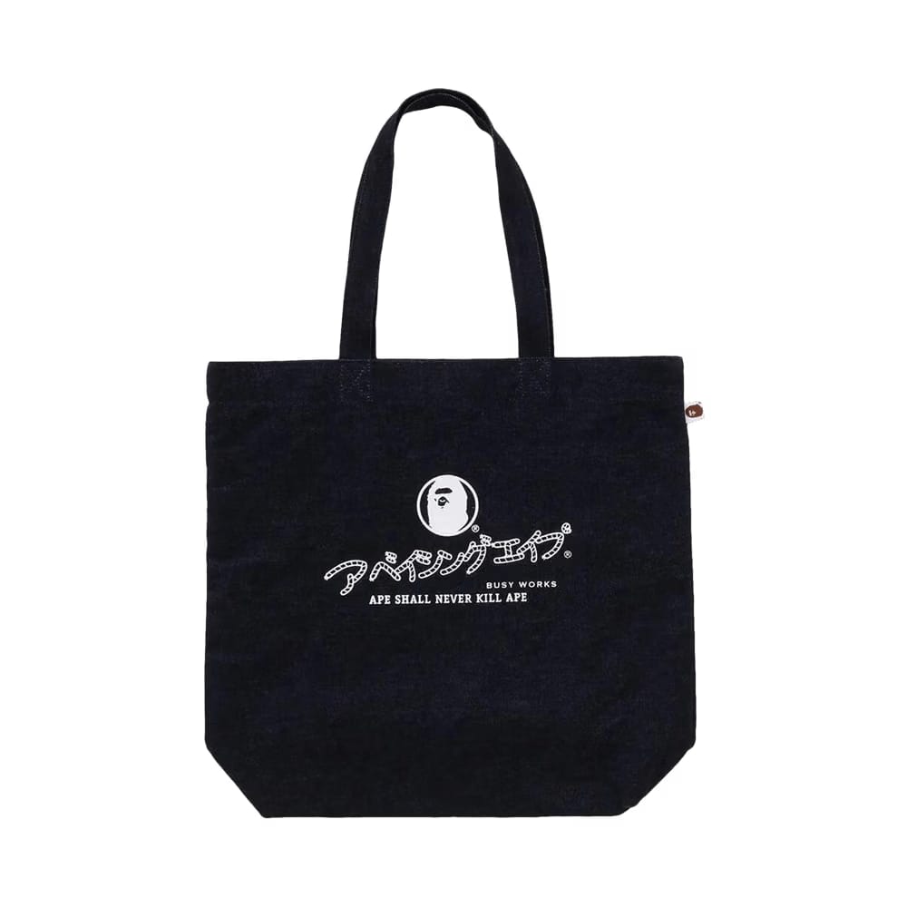 BAPE Denim Tote Bag Indigo