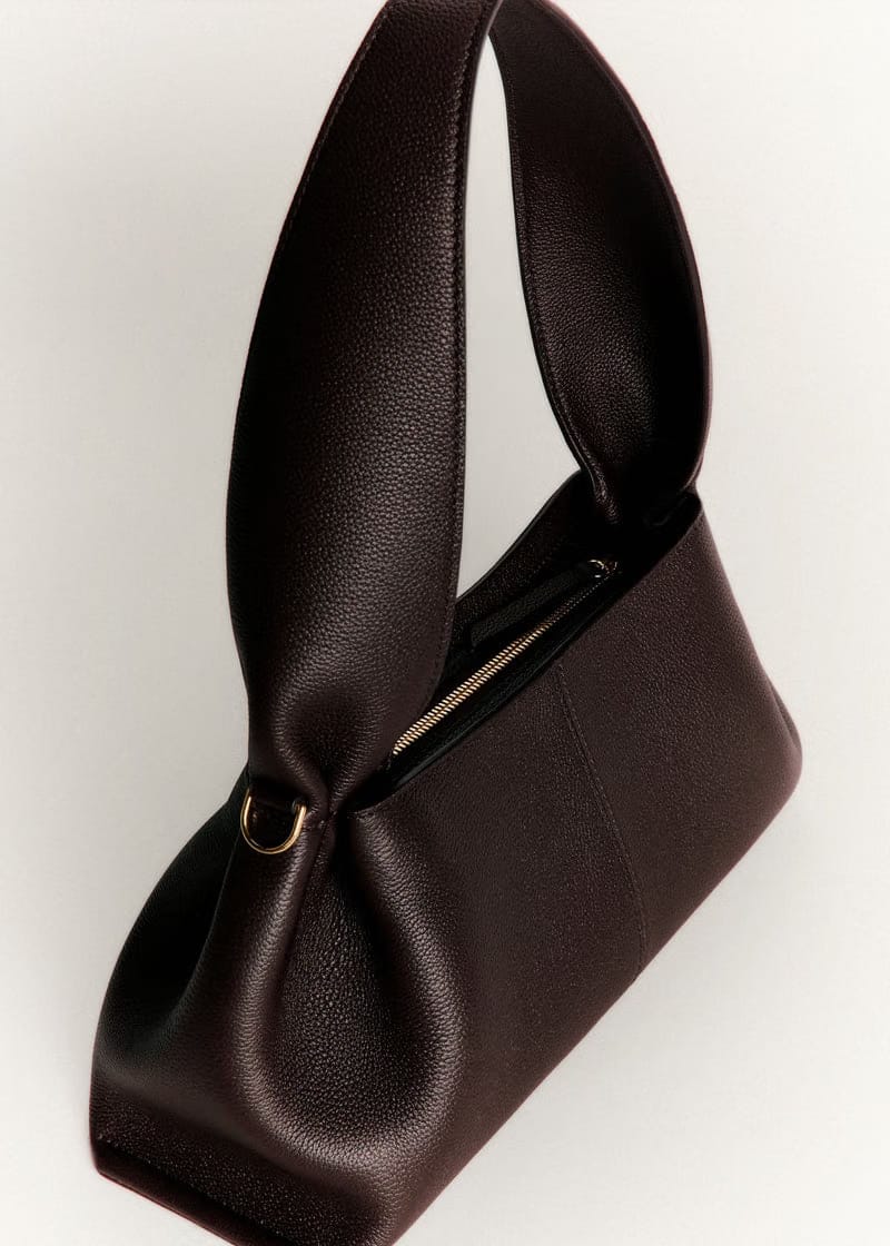 Polene Numero Neuf East West Textured Ebony