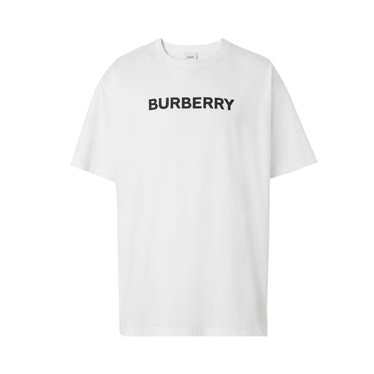 Burberry Logo Print Oversized T-Shirt White