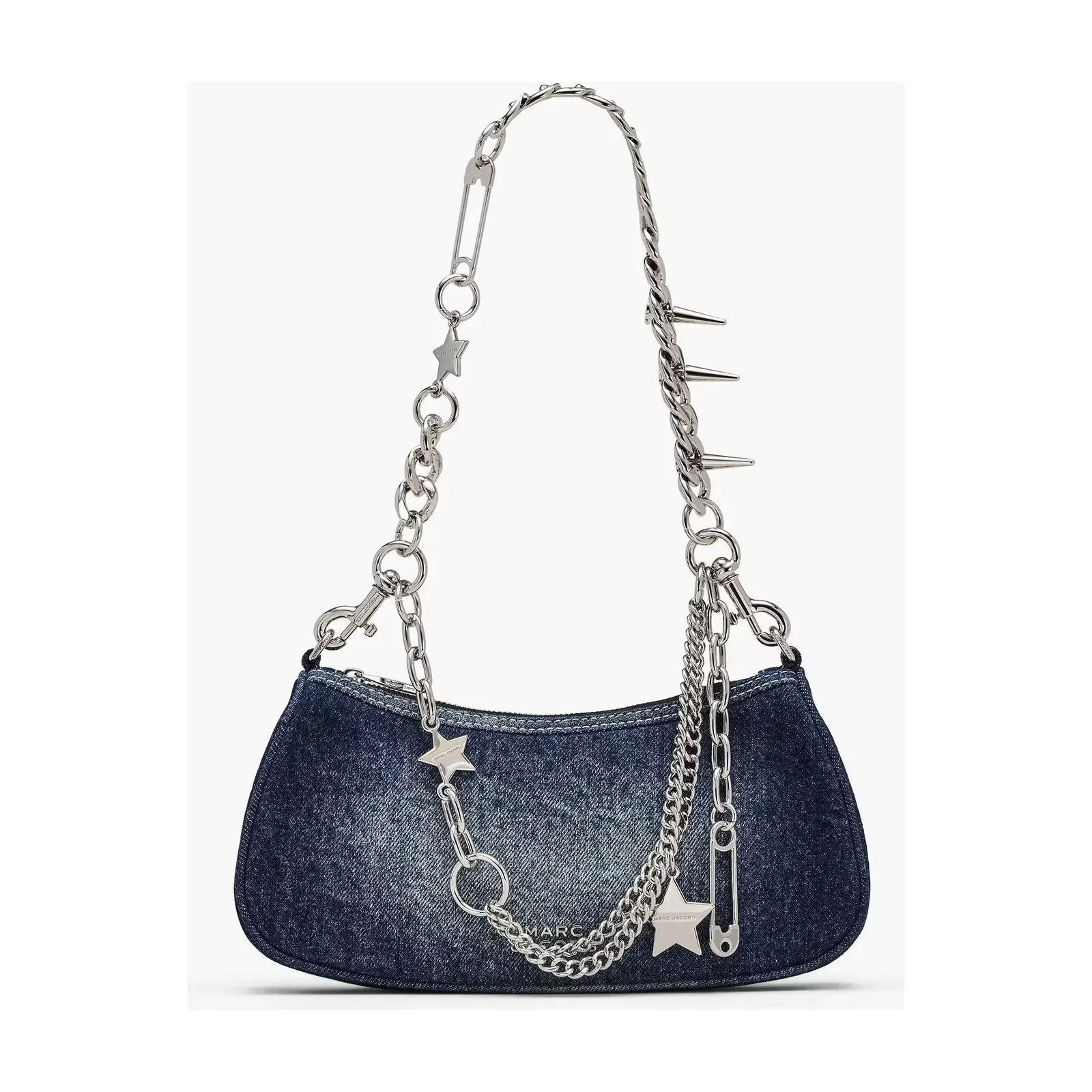 Marc Jacobs Marc Jacobs The Faded Denim Charm Shoulder Bag Faded Vintage Indigo Faded Vintage Indigo