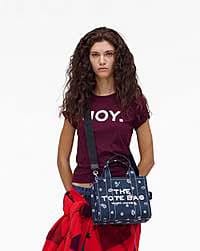 Marc Jacobs Marc Jacobs The Bandana Canvas Small Tote Bag Navy Multi Navy Multi