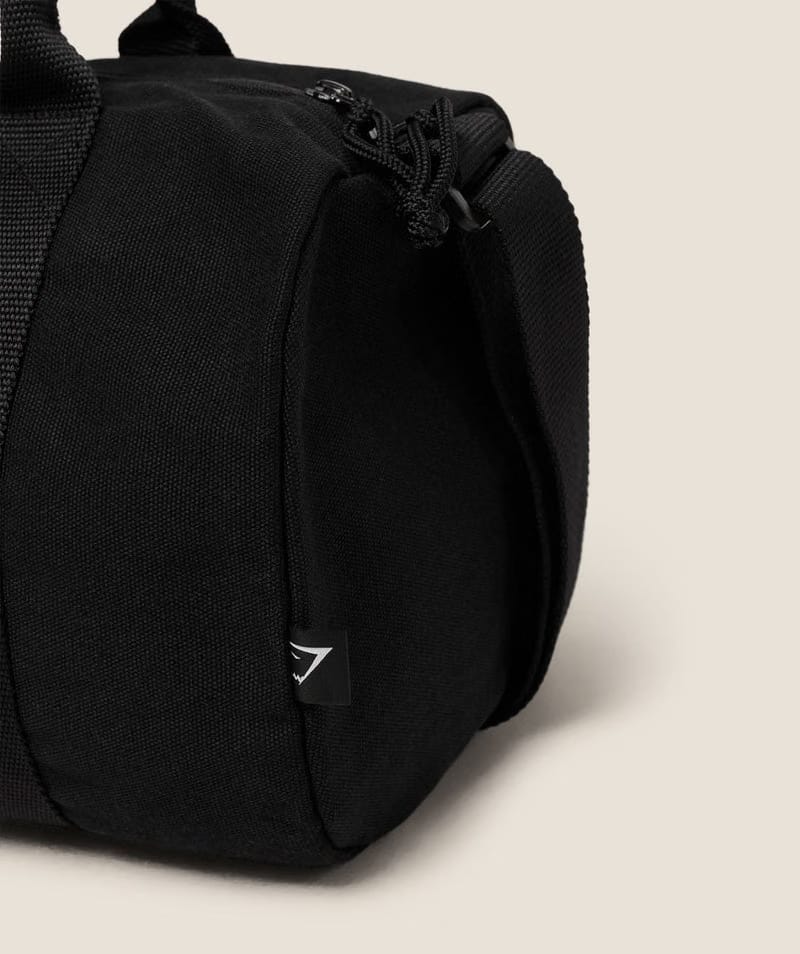 Gymshark Strength Dept Mini Canvas Duffle Bag Black