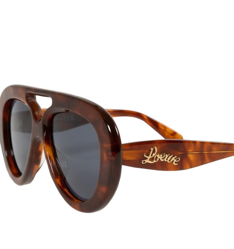 Loewe Curvy Sunglasses Blonde Havana/Blue